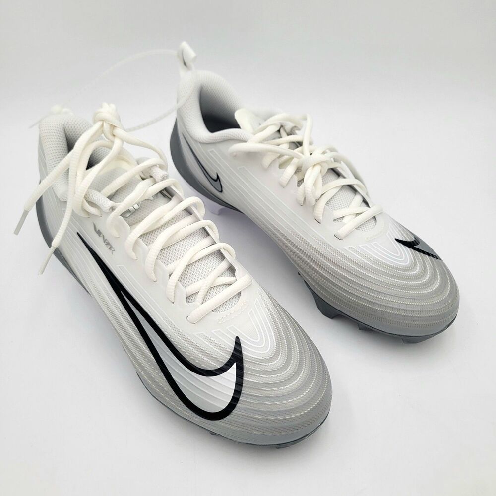 Nike Vapor Speed 3 Football Cleats White Wolf Grey FB3303-100 Men's 8 NEW